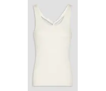 Tendu stretch-cotton jersey tank - White
