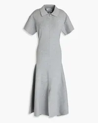 3.1 phillip lim Ribbed-knit midi shirt dress - Gray Gray