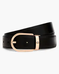 Montblanc Leather belt - Black Black