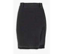 Denim mini skirt - Gray