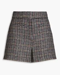 Sandro Houndstooth tweed shorts - Blue Blue