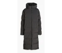 Quilted padded shell hooded coat - Gray