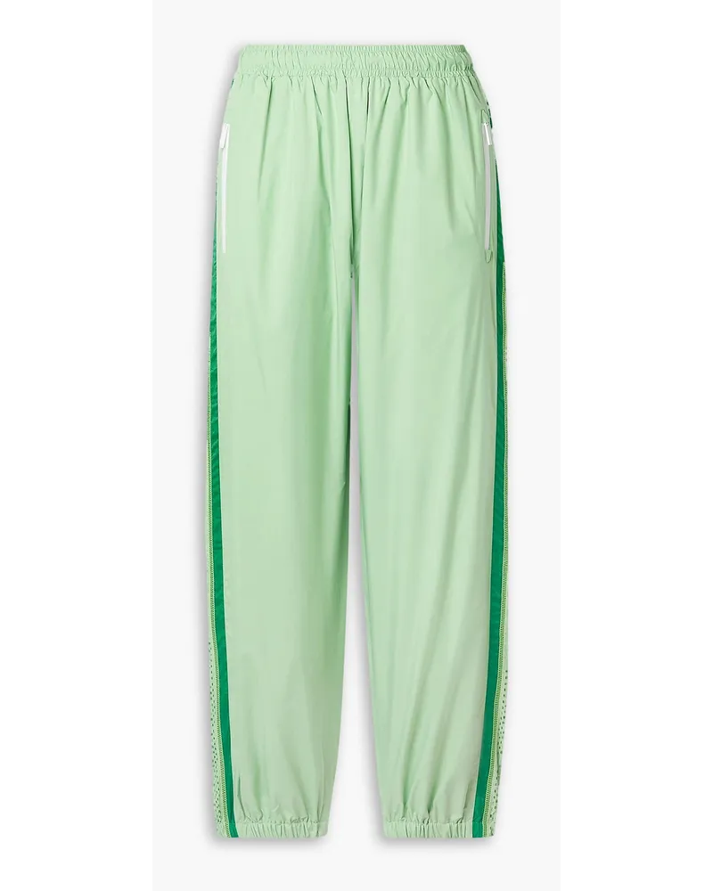 Lacoste Earl zip-detailed shell and mesh track pants - Green Green