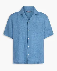 Frescobol Carioca Angelo linen shirt - Blue Blue