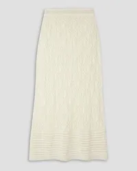 Le Kasha 1918 Amont crochet-knit linen maxi skirt - White White