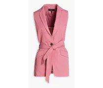 Margot TENCEL™-blend twill vest - Pink