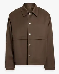 LE 17 SEPTEMBRE Wool-blend twill jacket - Brown Brown