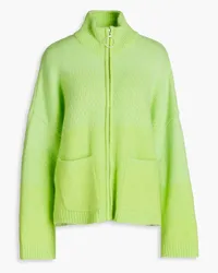 Holzweiler Tine jacquard-knit zip-up sweater - Green Green