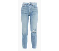 90s Ankle Crop high-rise skinny jeans - Blue