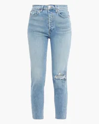 RE/DONE 90s Ankle Crop high-rise skinny jeans - Blue Blue