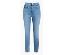 90s Ankle Crop high-rise skinny jeans - Blue
