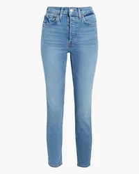 RE/DONE 90s Ankle Crop high-rise skinny jeans - Blue Blue