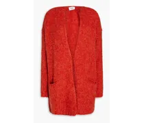 Oversized knitted cardigan - Red