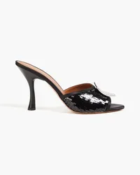 Malone Souliers Josia 90 embellished mesh sandals - Black Black