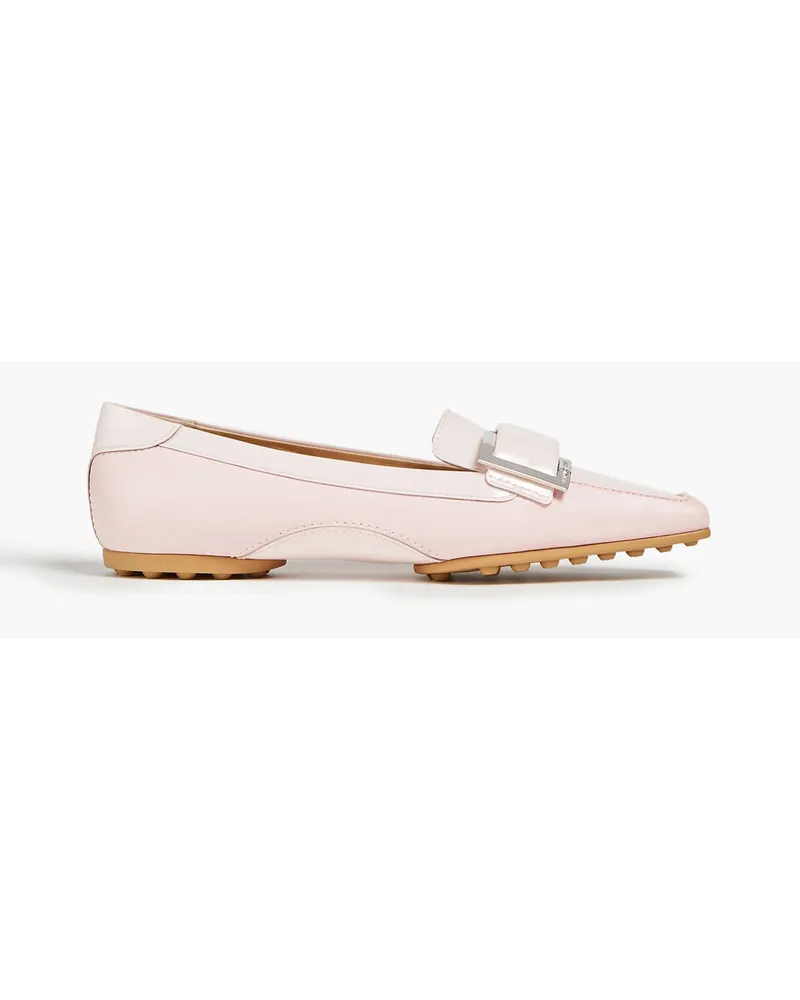 Sergio Rossi Smooth and patent-leather loafers - Pink Pink