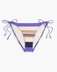 Zimmermann Separates Sculpt striped low-rise bikini briefs - Purple Purple