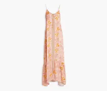 Printed twill coverup - Pink
