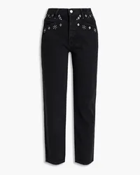 Claudie Pierlot Cropped studded slim-leg jeans - Black Black