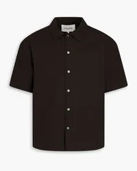 Frame Denim Cotton-piqué shirt - Black Black