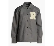 Rand appliquéd shell jacket - Gray