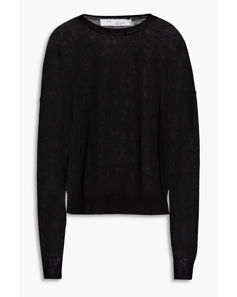 IRO Linen-blend sweater - Black Black