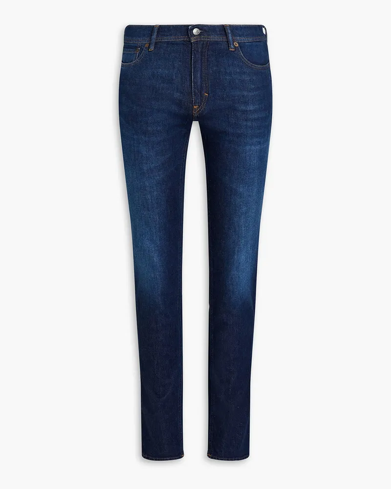 Acne Studios Skinny-fit faded whiskered denim jeans - Blue Blue