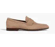 Suede penny loafers - Neutral