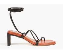 Alberta leather sandals - Black