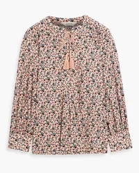 Joie Dracha floral-print cotton blouse - Pink Pink