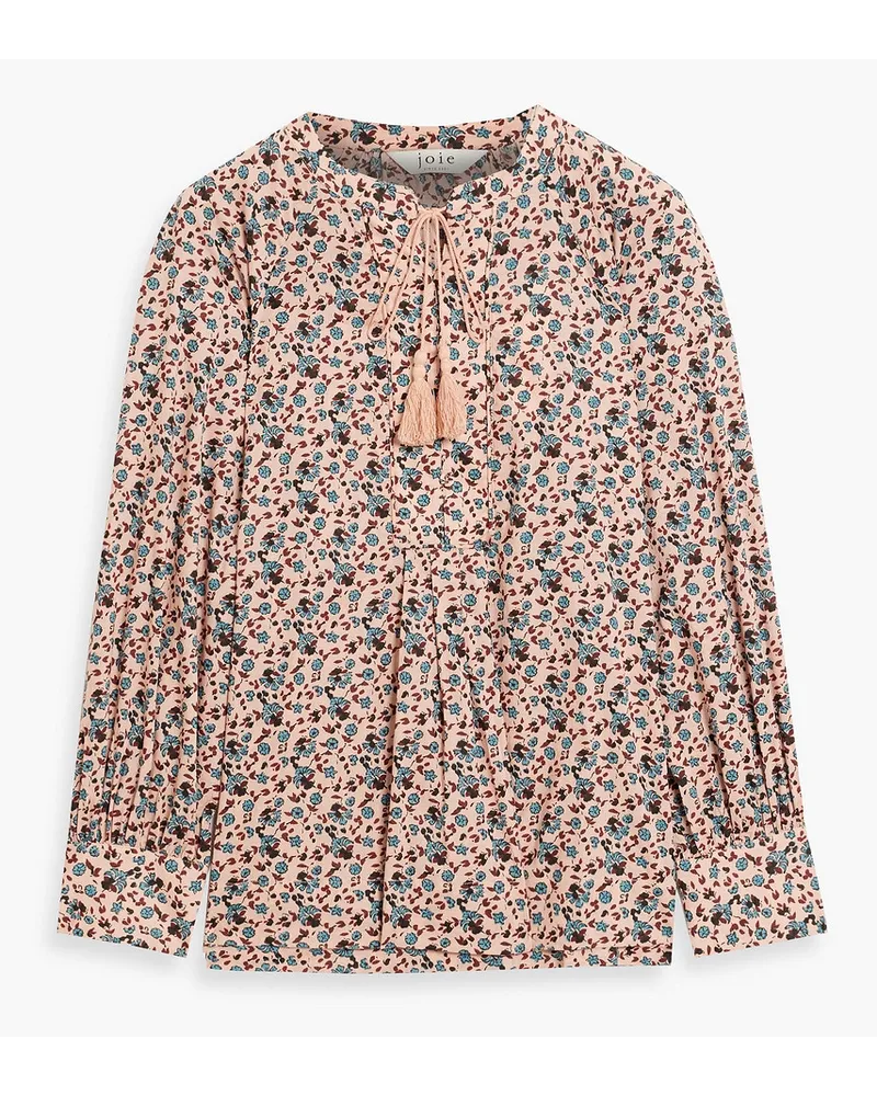 Joie Dracha floral-print cotton blouse - Pink Pink