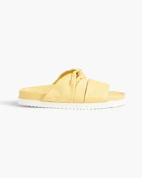 3.1 phillip lim Twisted leather slides - Yellow Yellow