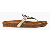 Miller Cloud metallic leather sandals - Metallic