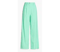 Naya stretch-twill wide-leg trousers - Green