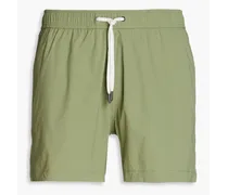 Mid-length drawstring swim shorts - Green