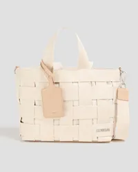 Jacquemus Le Cabas woven canvas tote - White White