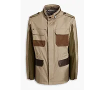 Cotton-gabardine field jacket - Neutral