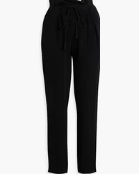 IRO Bennyo plissé-crepe tapered pants - Black Black