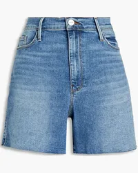 Frame Denim Le Tour faded denim shorts - Blue Blue