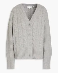 Chinti & Parker Aran cable-knit wool cardigan - Gray Gray