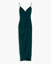 Shona Joy Draped satin midi dress - Green Green