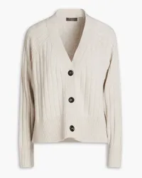 N.Peal Ribbed cashmere cardigan - Gray Gray