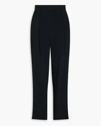 Emporio Armani Satin-crepe tapered pants - Black Black