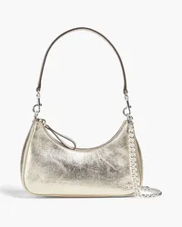 Tory Burch Mercer metallic pebbled-leather shoulder bag - Metallic Metallic