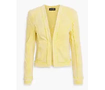 Caddy frayed denim jacket - Yellow