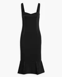 Marni Fluted cady midi dress - Black Black