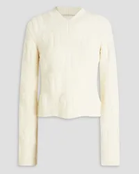 Nanushka Dian flocked wool sweater - White White