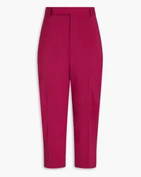 Rick Owens Cropped wool tapered pants - Purple Purple