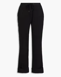 James Perse Cotton-blend gabardine straight-leg pants - Black Black