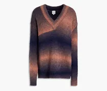 Dégradé alpaca-blend sweater - Blue