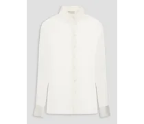 Silk-organza shirt - White